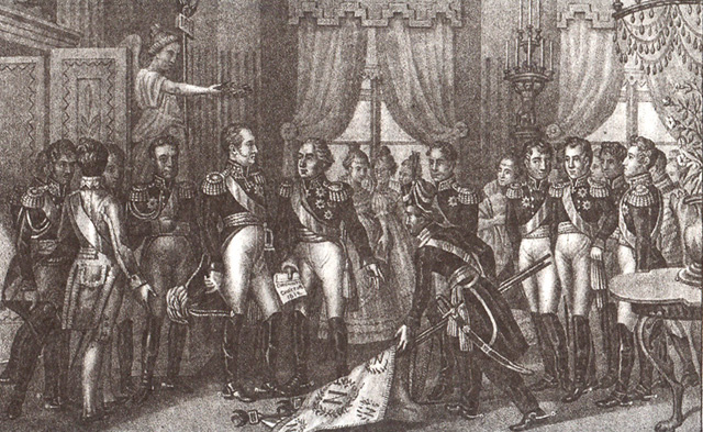 Борис Чориков. «Императору Александру I сообщают о вторжении Наполеона в Россию»