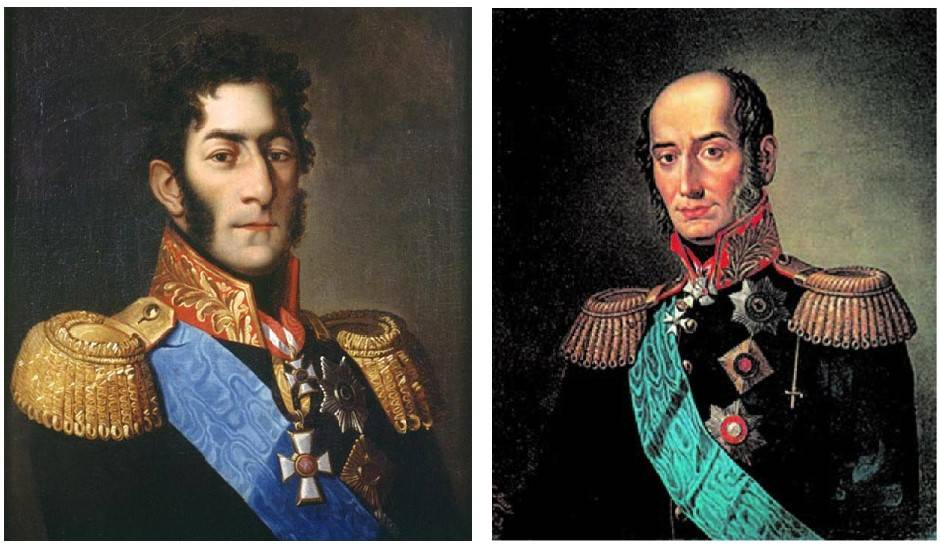 Барклай-де-Толли и Багратион. Коллаж с en.topwar.ru