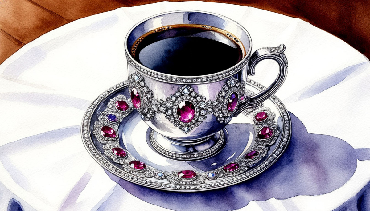 A jewel for holding precious liquid.