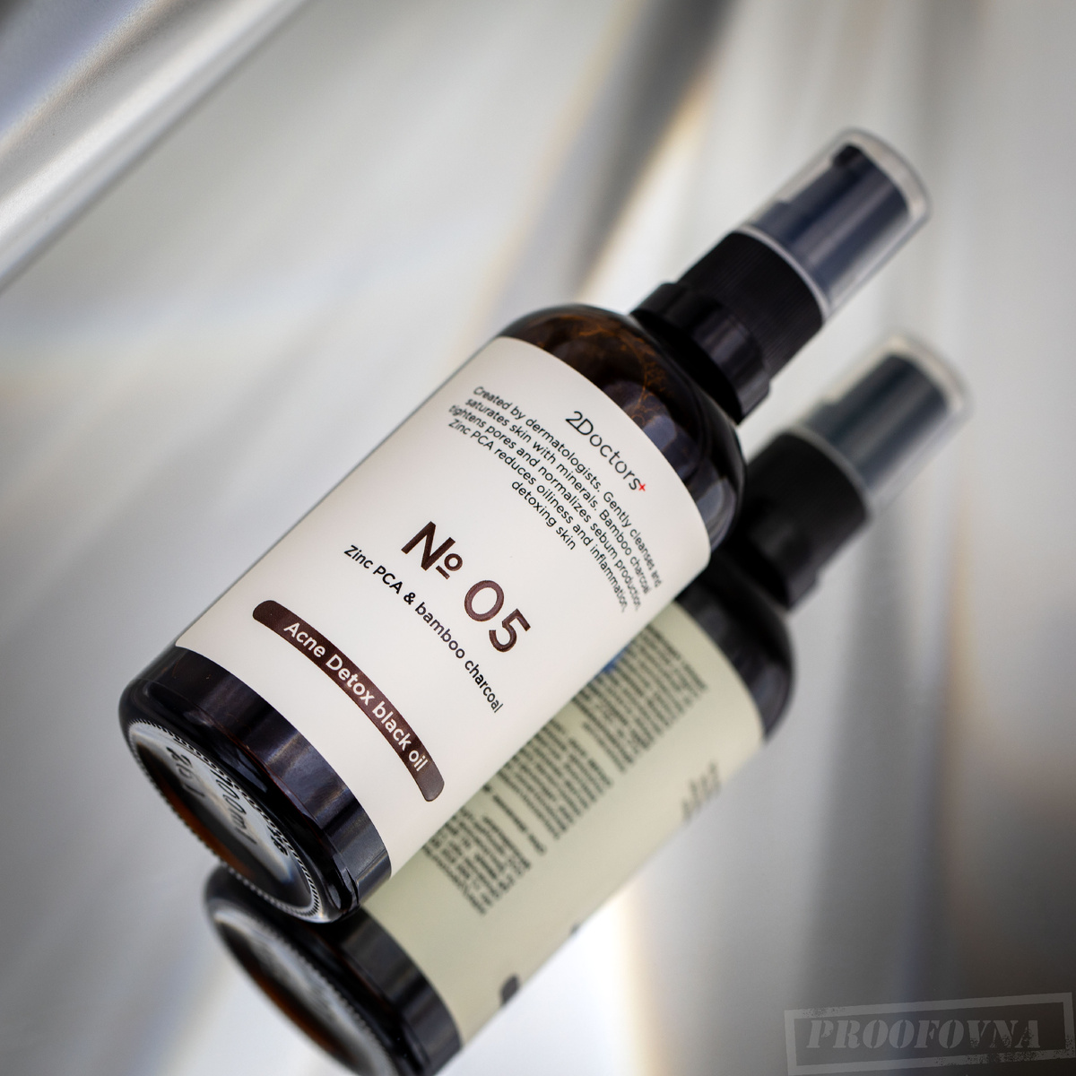 чёрное масло для умывания Zinc PCA & Bamboo Charcoal №05