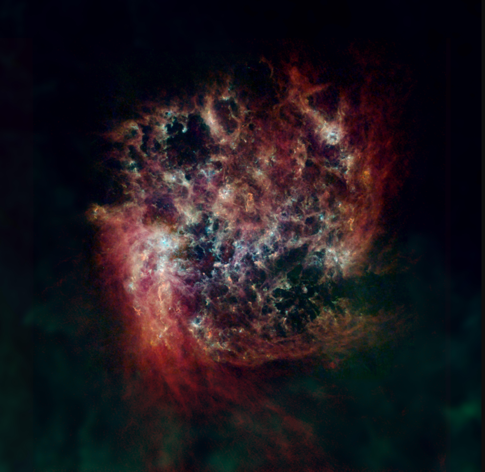 Большое Магелланово Облако находится на расстоянии 200 000 Световых лет от нас.