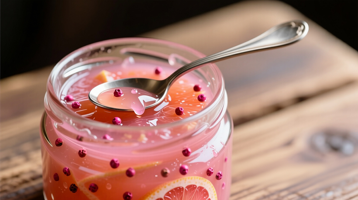 Грейпфрутовый джем с розовым перцем