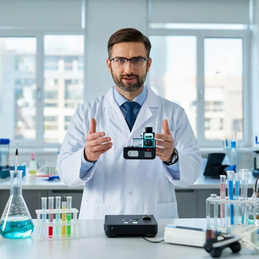 Это надо делать обязательно в халате, с серьёзным лицом и уверенным голосом