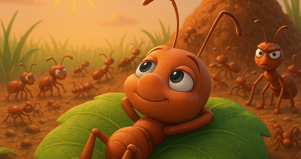 Сказка про муравья, который не хотел работать