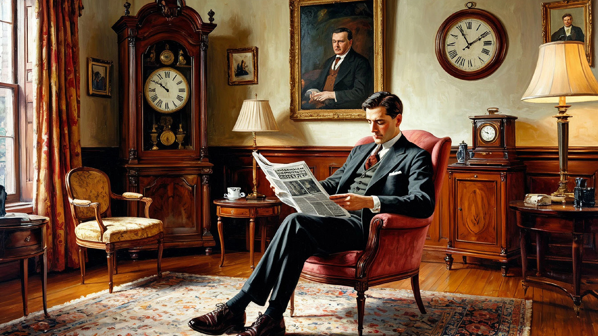 Джентльмен читает газету | Блог prostopochemu.ru