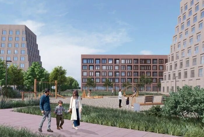 Визуализация жилого квартала в Ингушетии // Мастер-план Магасско-Сунженской агромерации