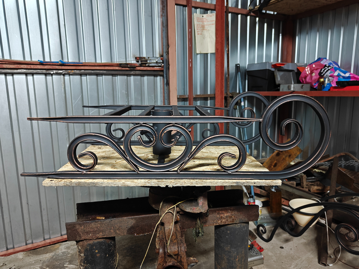 подставка "Сани" для елки из металла своими руками