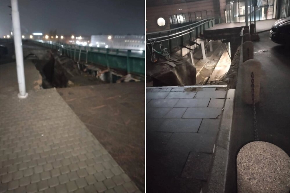    В пятницу, 24 октября, на вокзале Санкт-Петербурга произошло частичное обрушение конструкций. Фото: Telegram-канал Северо-Западной транспортной прокуратуры