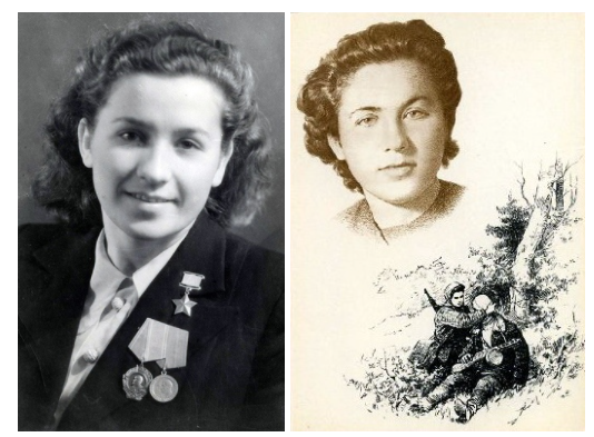 Герой Советского Союза Надежда Троян, ( 1921 - 2011 гг), разведчица, медик. 