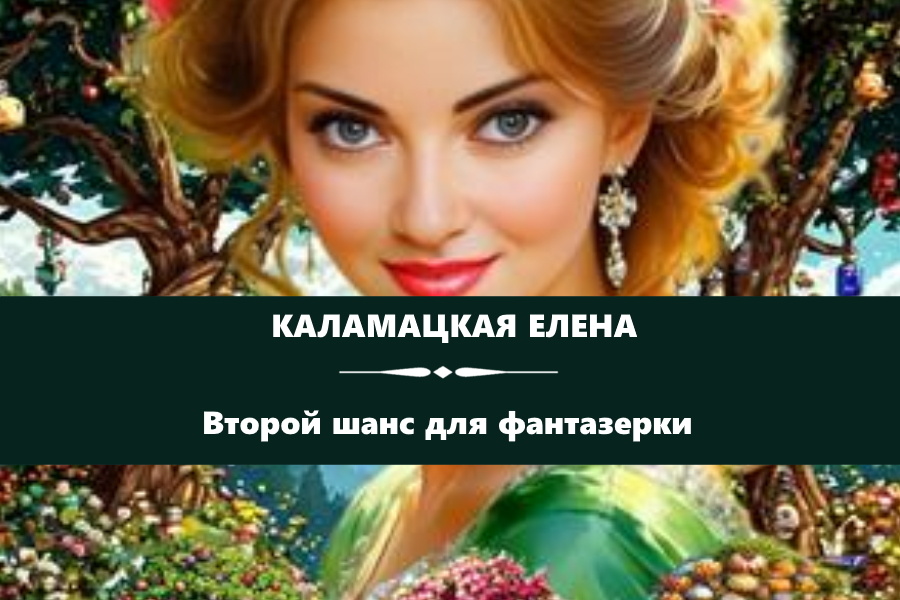 Каламацкая Елена "Второй шанс для фантазерки". Картинка с сайта https://litnet.com/ru/book/vtoroi-shans-dlya-fantazerki-b507816