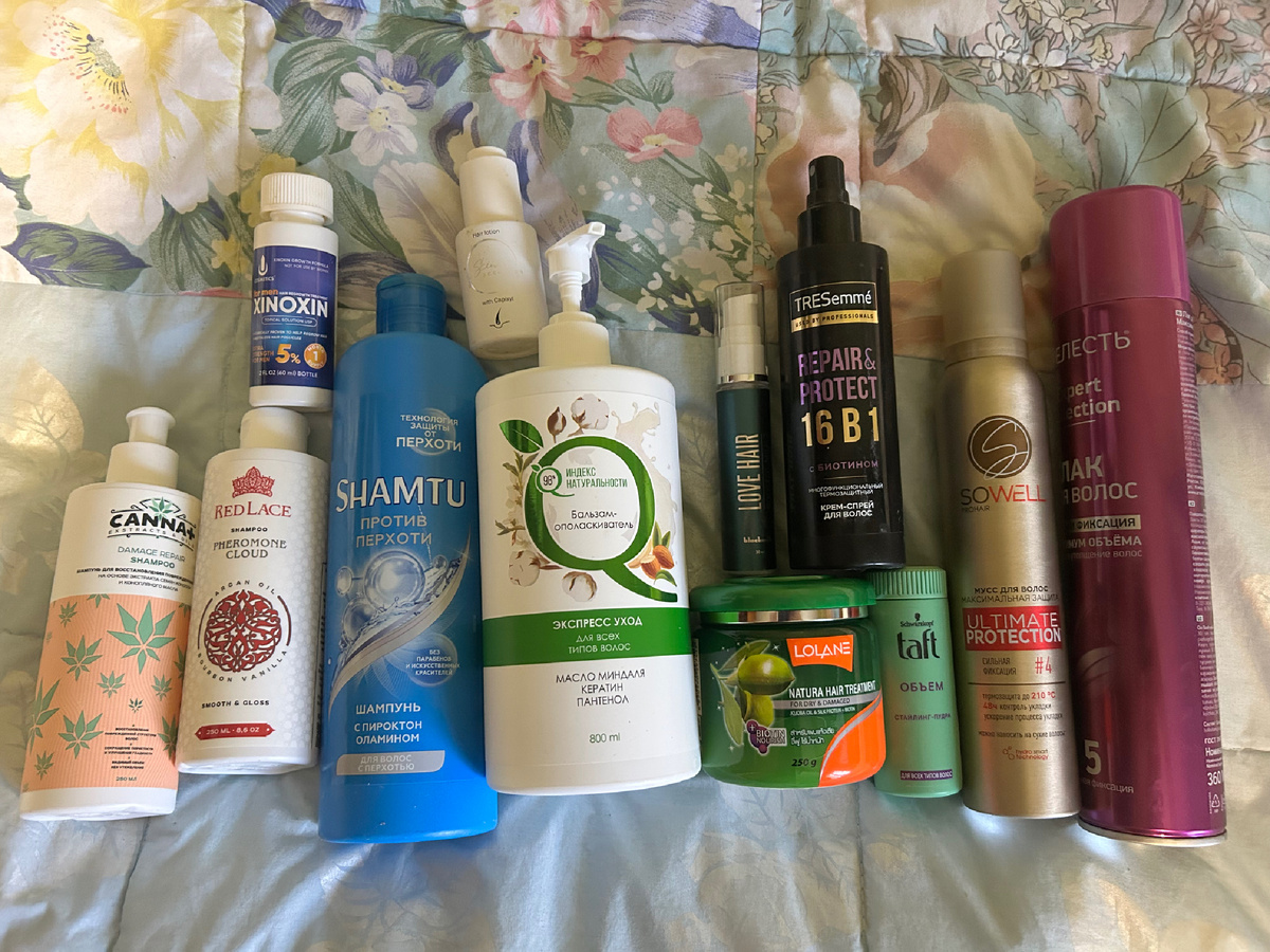 Мой уход за волосами сейчас, еще розмариновое масло забыла сфотографировать