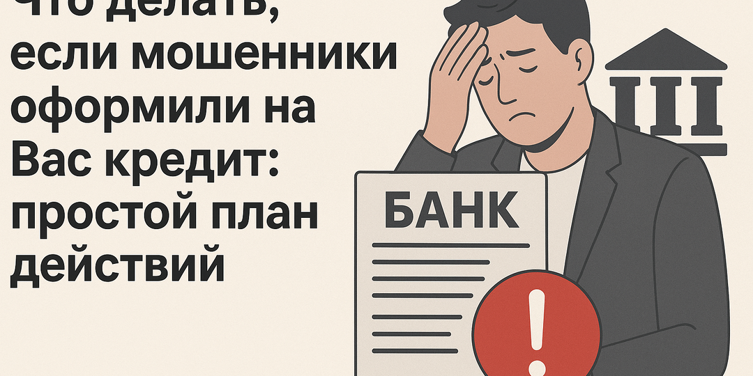 Что делать, если мошенники оформили на Вас кредит: простой план действий