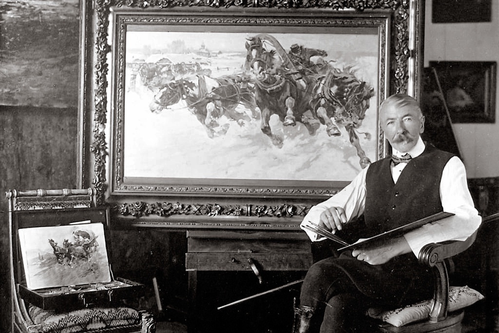    Николай Семенович Самокиш в студии. 1910-е / wikipedia.org