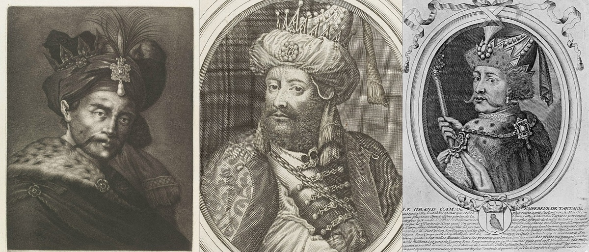 Два подлинных портрета и правый - копия с фальшивой допиской. 