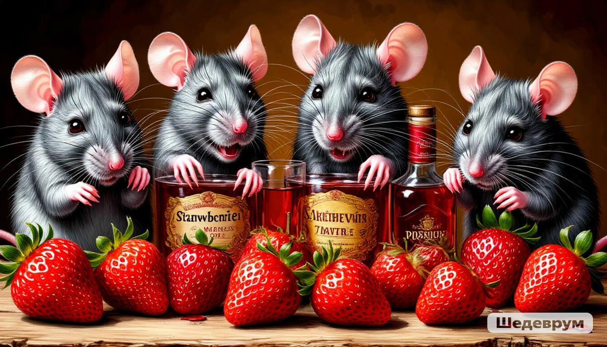 Клубника и алкоголь