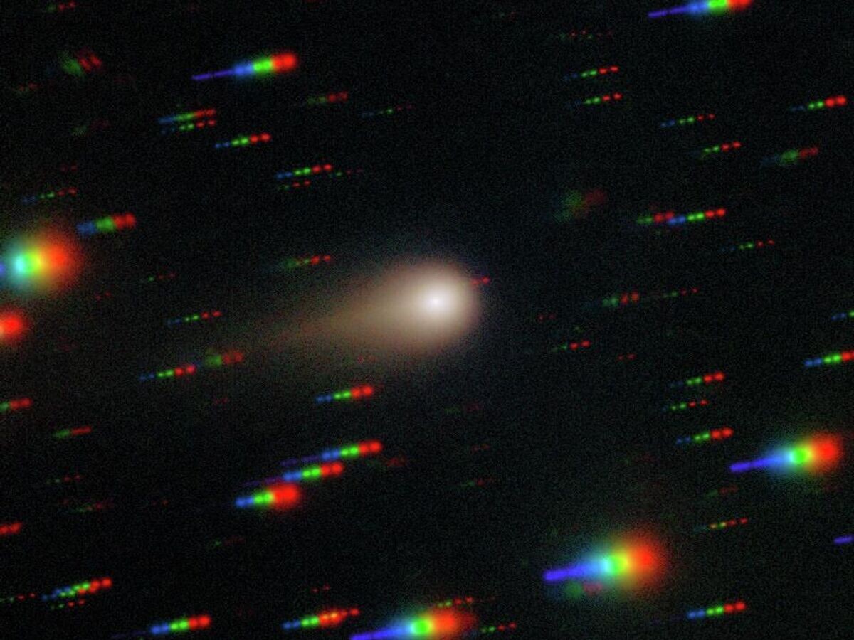    Межзвездный объект с кометными свойствами 3I/ATLAS© Фото : International Gemini Observatory