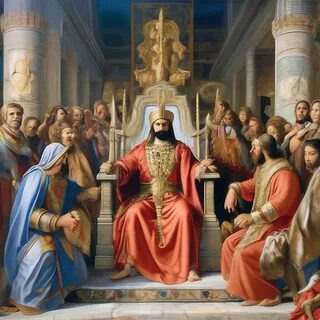 Царь Ирод на троне. Из свободных источников.