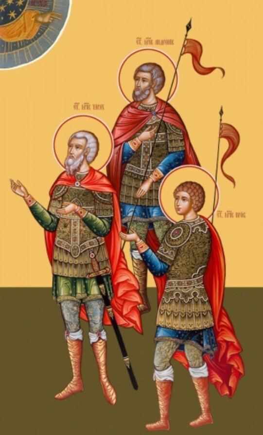    Мученики Тарах, Пров и Антоний. Фото: Православная энциклопедия «Азбука веры»