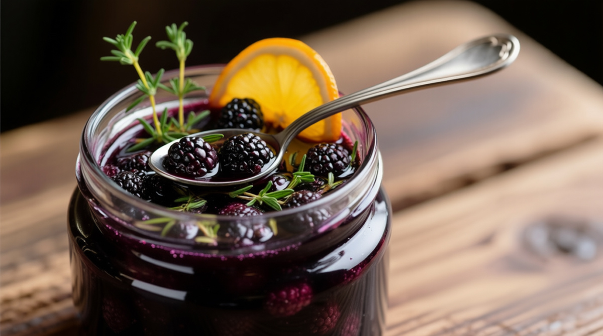 Черничный маринад с бальзамиком и тимьяном