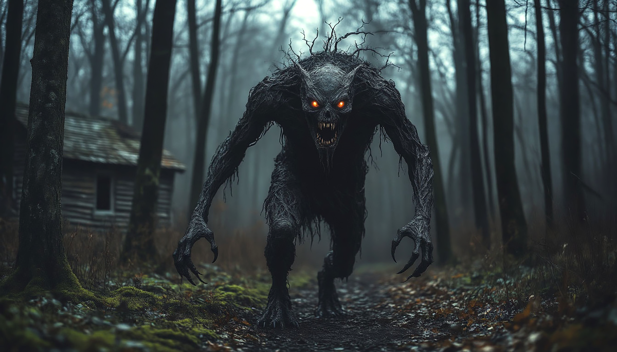 Чудовища приходили в деревню по ночам.