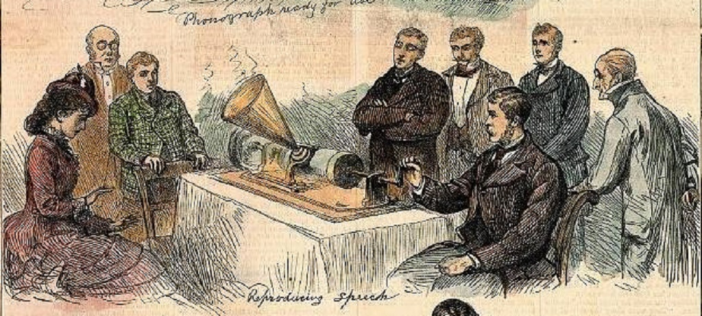 Именно так и на такие цилиндры производились первые аудиозаписи