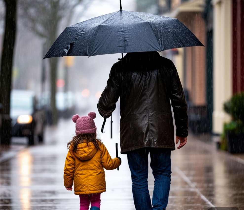 Анечка с папой