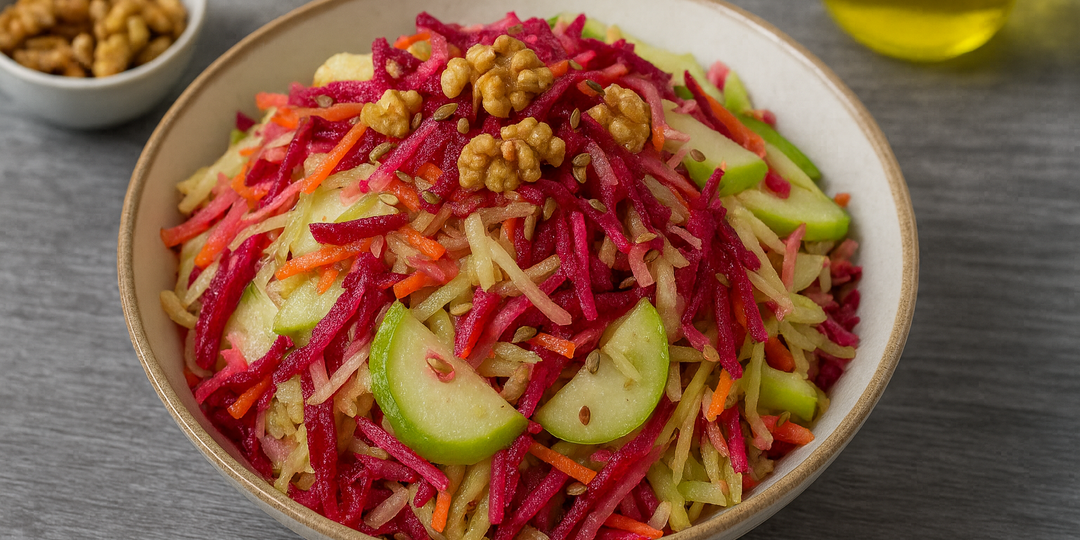 Полезный салат без майонеза — максимум пользы и вкуса