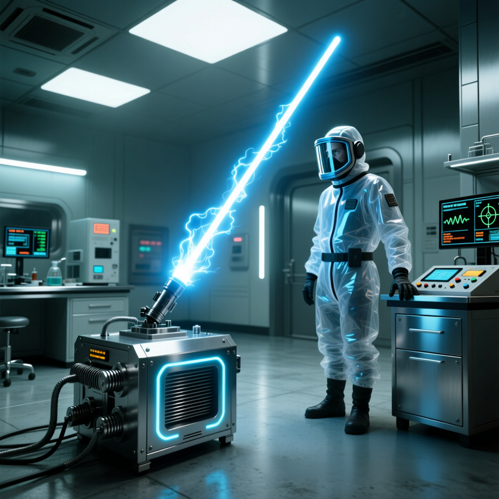 Разработка светового меча из раскаленной плазмы в стенах лаборатории