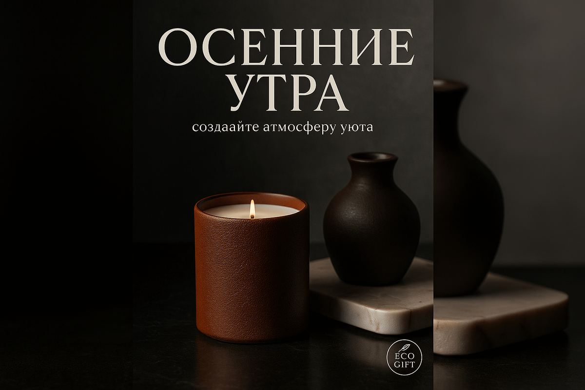    Превратите осеннее утро в источник вдохновения с пятью простыми ритуалами: уютные свечи, ароматный кофе и глубокие книги создадут атмосферу тепла и спокойствия. Узнайте, как наладить каждый момент, чтобы осень дарила радость! Начните с EcoGift — наполняйте свой дом гармонией! Марина Погодина