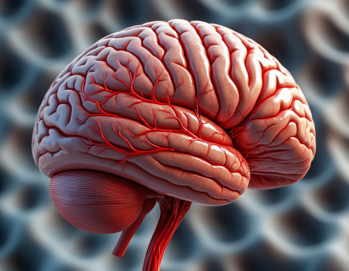 Человеческий мозг. Создано при помощи ИИ.