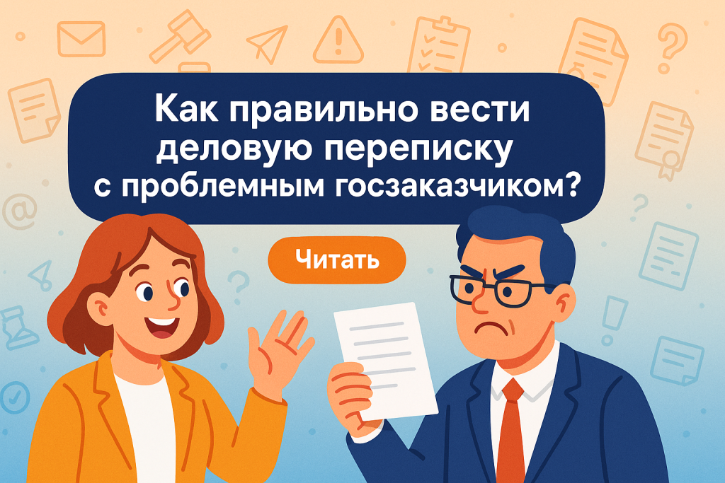    Как правильно вести деловую переписку с проблемным госзаказчиком?