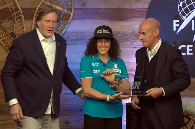 Вчера Федерика была признана "Спортсменкой года", получив престижную премию от Ассоциации горнолыжных журналистов.