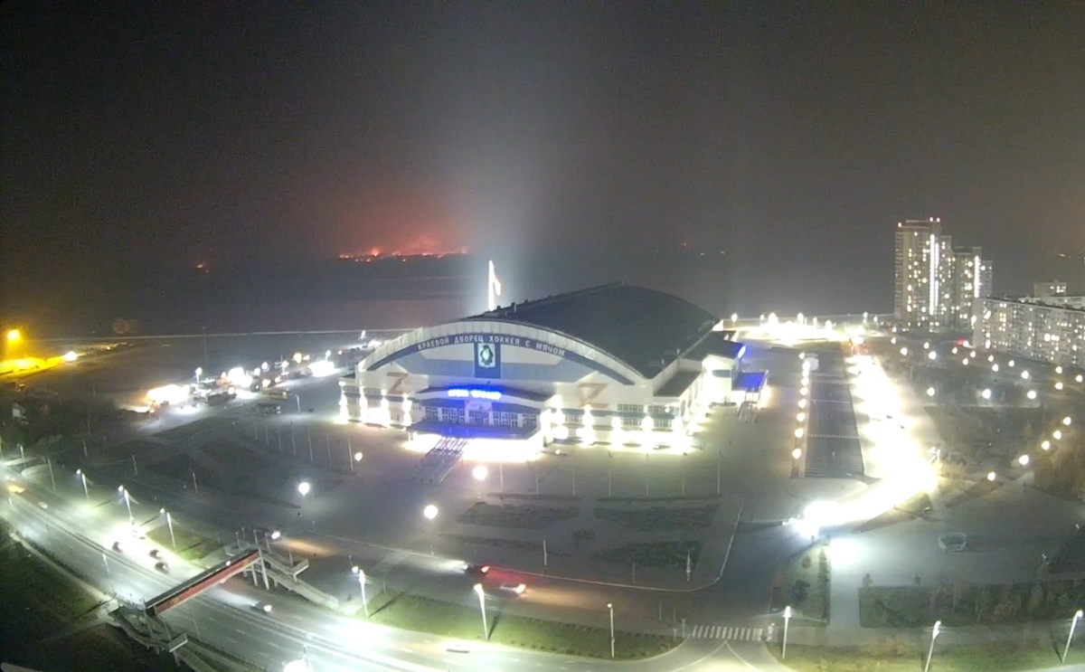 Вид с Еровей Арены в Хабаровске