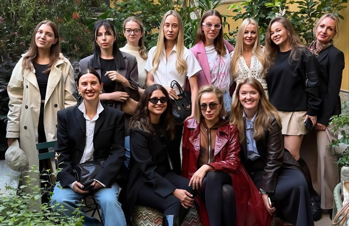 Кристина Вагнер и Анна Куц с учениками PRO.BUYER на нетворкинге в Милане