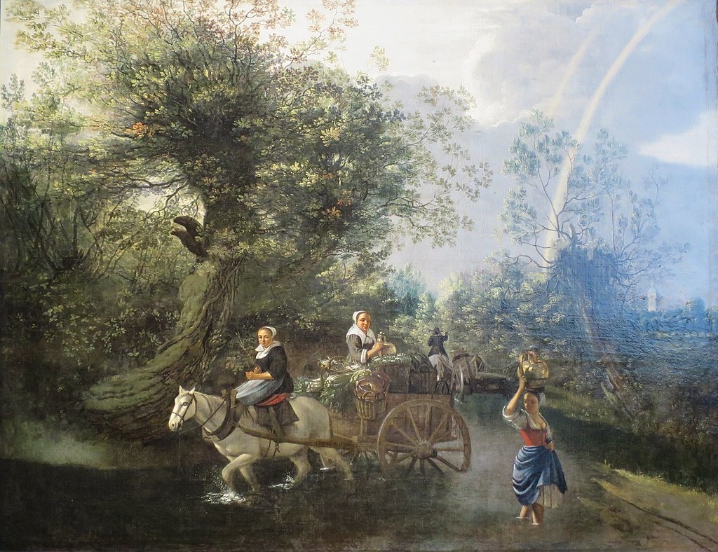 Ян Сиберехтс. Пересечение ручья. 1669.