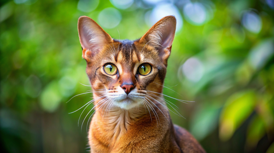 Абиссинская кошка – воплощение элегантности, интеллекта и загадочности.