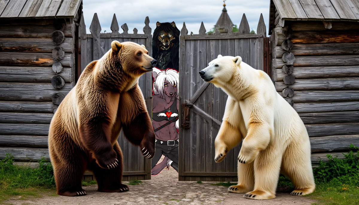 Картинка создавалась в российской нейросети Шедеврум – это к тому, откуда у белого медведя пятая нога