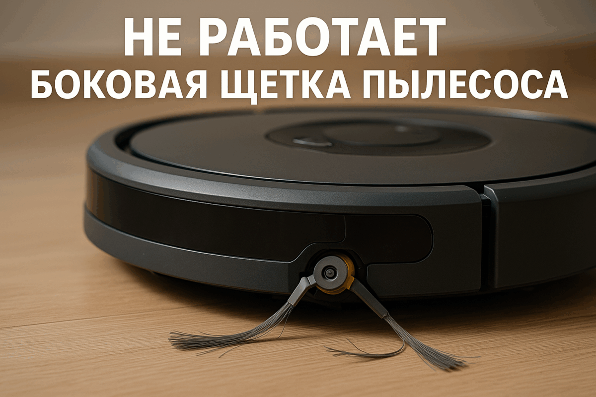    Не работает боковая щетка робота-пылесоса — замена Михаил Юрьевич
