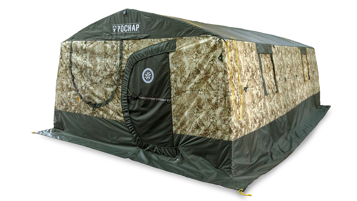 Армейская палатка-баня РОСНАР Р-636 М2. Расцветка: "Фирменный камуфляж"