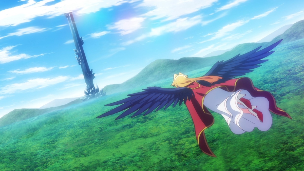 Кадр из аниме "Шальной последний босс явился!"