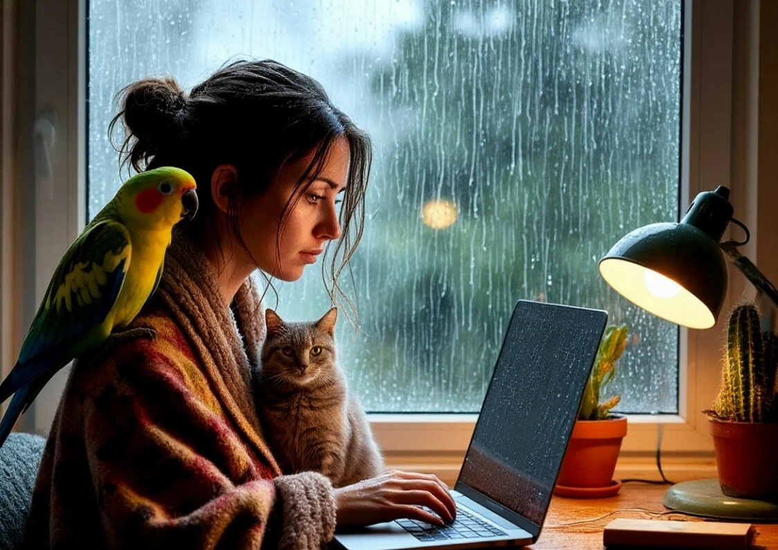 Here comes the rain again...