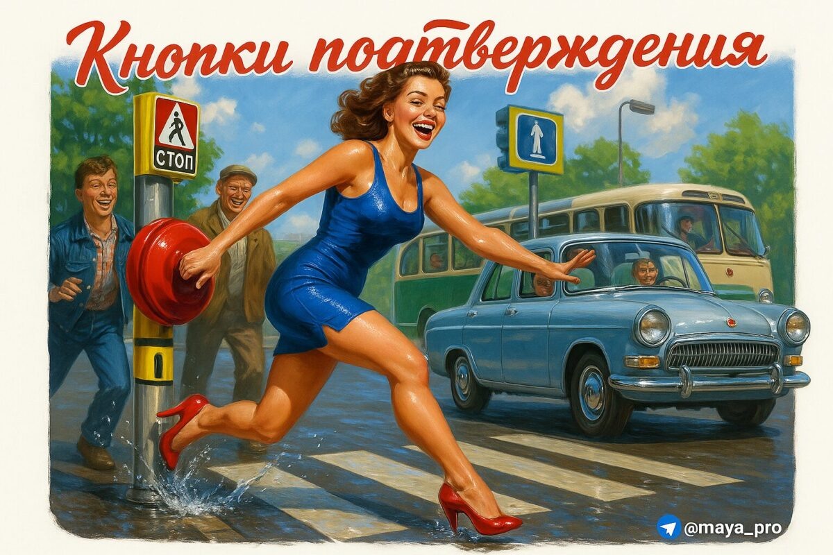    Использование кнопки подтверждения в приложении Telegram для айфона. Артур Хорошев