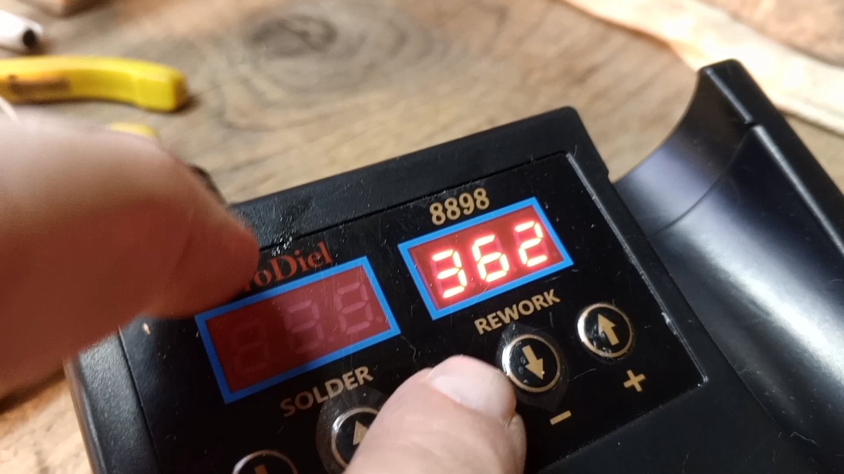 Регулировка температуры фена