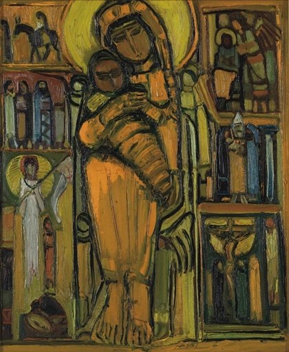 Мадонна с младенцем. 1960 год. Источник