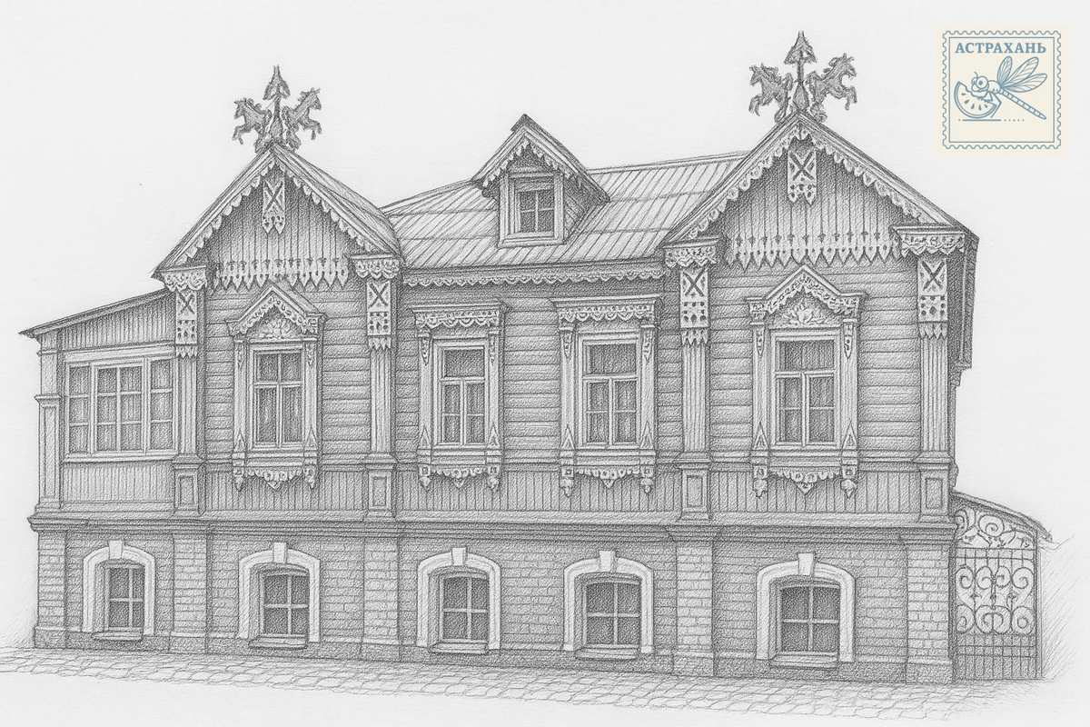 Дом Д.И. Николаева, каким я его вижу в начале 20-го века