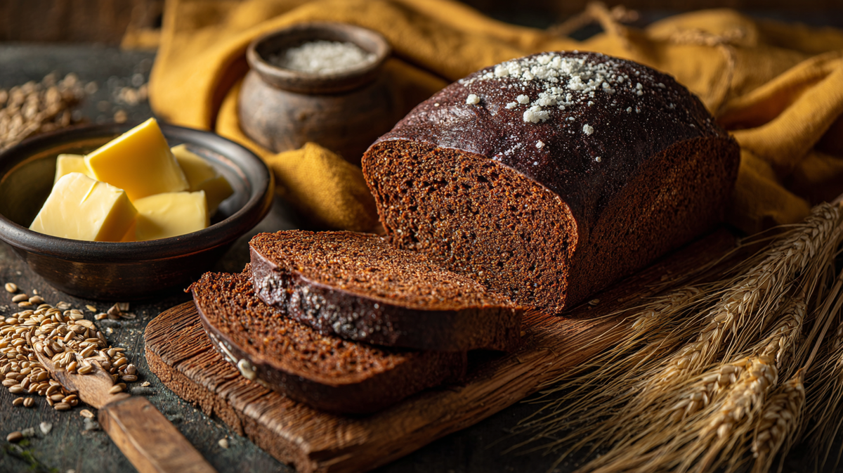 Тёмный ржаной хлеб