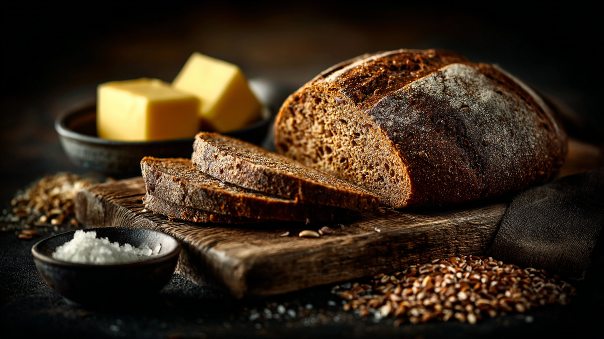 Тёмный ржаной хлеб