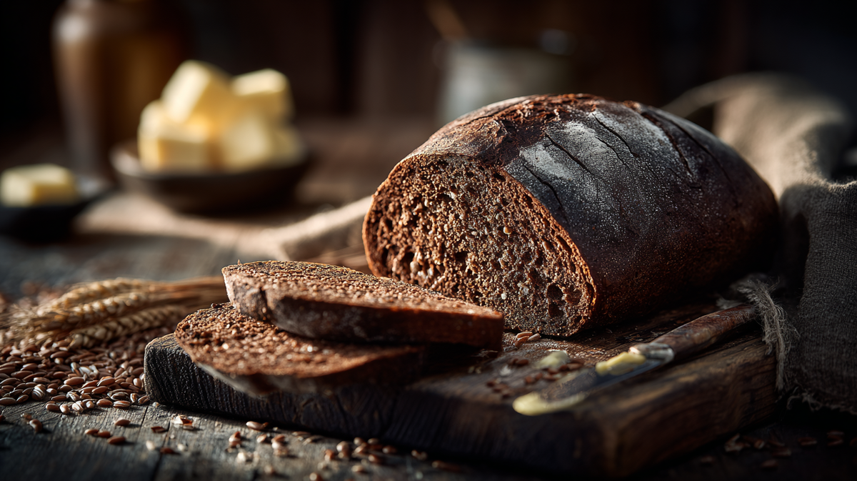 Тёмный ржаной хлеб