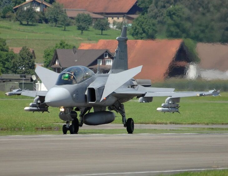     Шведский истребитель JAS 39 Gripen E. Источник: militaryfactory.com.