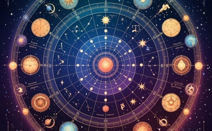 Астрология. Фото: сгенерировано с помощью нейросети "Алиса", "Атмосфера"